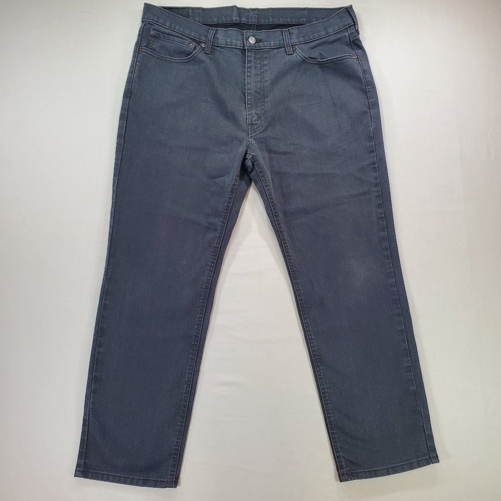Levis 541 Jeans Men 38x28 Gray Stretch Denim Athletic Fit Tapered Leg Casual